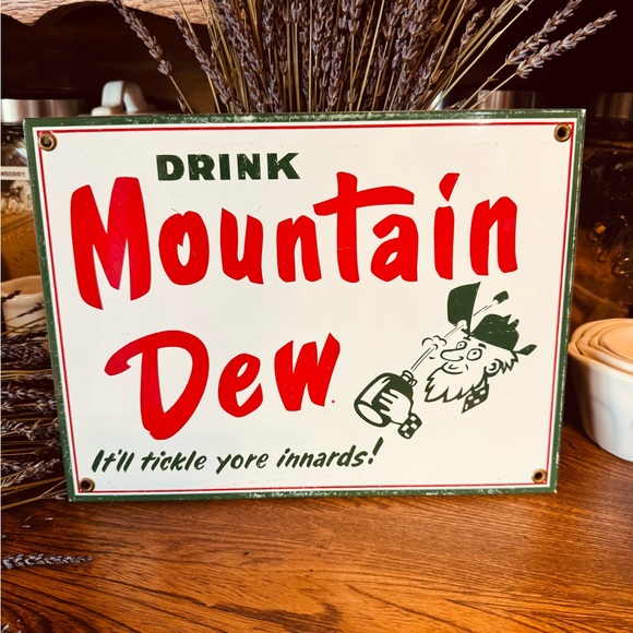 Mountain Dew Other - Mountain Dew Vintage Metal with porcelain coating  Sign